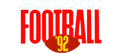 John Madden Football '92 logo for Sega Genesis
